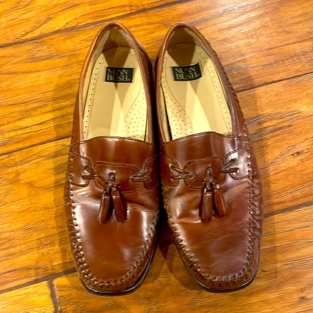 Nunn Bush Mens 10 Brown Dress Shoes